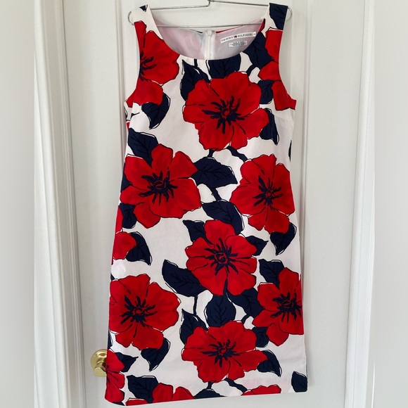 Tommy Hilfiger Women’s Dress - Floral Red- blue- white - Picture 3 of 8